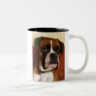 Caneca De Café Em Dois Tons Cão do pugilista