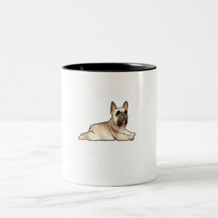 Caneca De Café Em Dois Tons Cão-Grande Francês Cão-Grande Pet Dona Mulheres