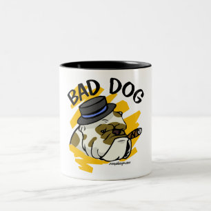 Caneca De Café Em Dois Tons Cão mau