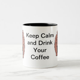Caneca De Café Em Dois Tons Cão Touro