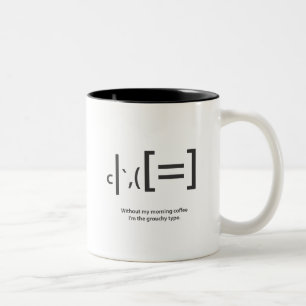 Caneca De Café Em Dois Tons cãozinho