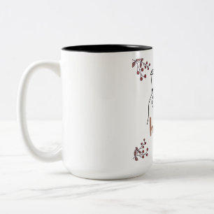 Caneca De Café Em Dois Tons Capa de Café Quente Desenho Botânico para Amantes
