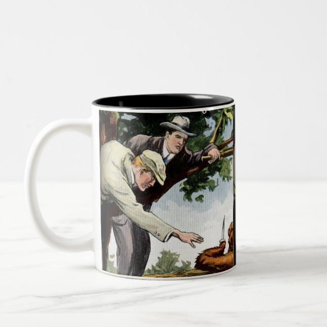 Caneca De Café Em Dois Tons capa de história clássica (Esquerda)