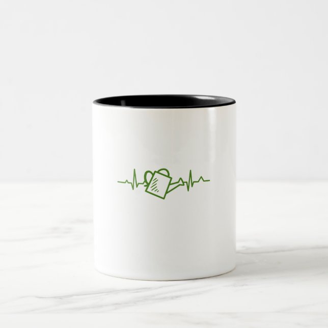 Caneca De Café Em Dois Tons Capa de rega de jardinagem (Centro)