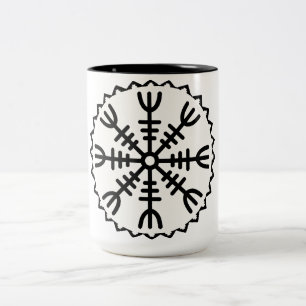Caneca De Café Em Dois Tons Capacete Viking de Awe