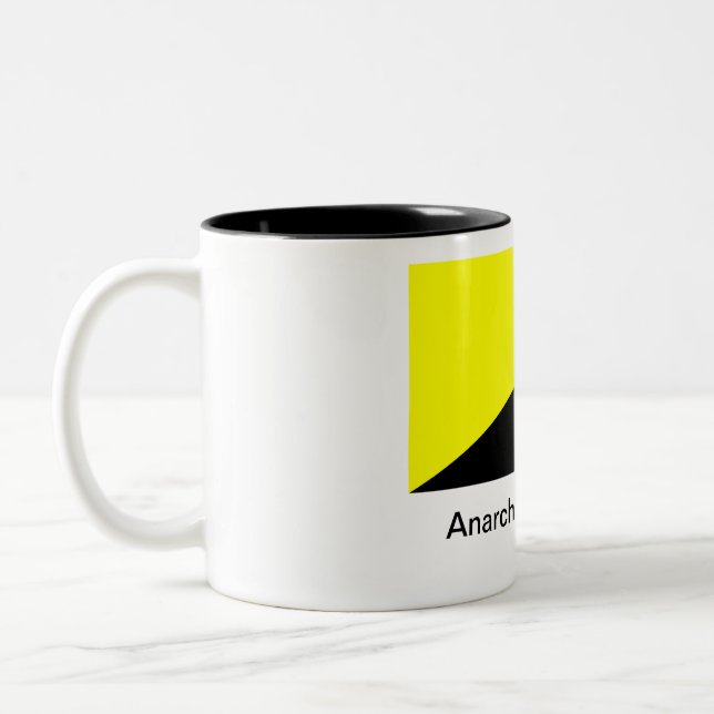 Caneca De Café Em Dois Tons Capitalismo de Anarcho- (Esquerda)
