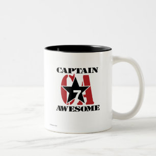 Caneca De Café Em Dois Tons Capitão Impressionante