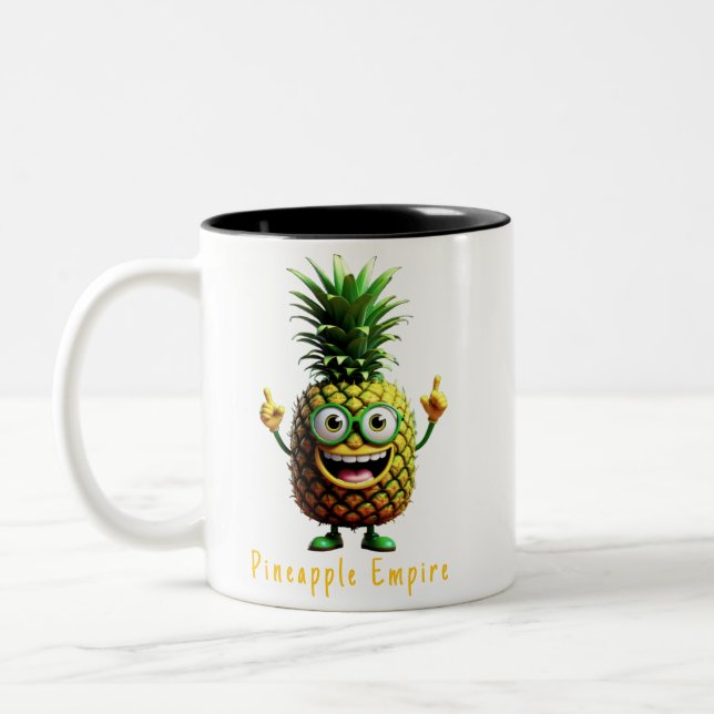 Caneca De Café Em Dois Tons Capitão PineBeard Coffee Mug - Império do Abacaxi (Esquerda)
