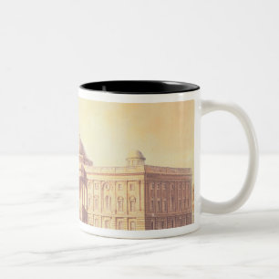 Caneca De Café Em Dois Tons Capitólio dos Estados Unidos, gravado perto
