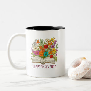 Caneca De Café Em Dois Tons Capítulo Setenta Aniversário de 70 anos