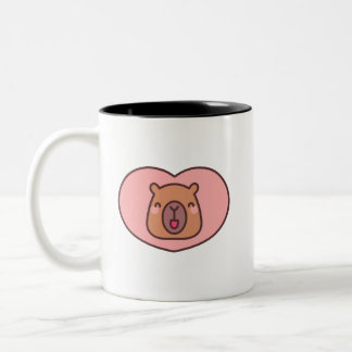 Caneca De Café Em Dois Tons Capivara