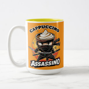 Caneca De Café Em Dois Tons Cappuccino Assassino Café Amantes Do Brainro Itali