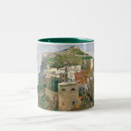 Caneca De Café Em Dois Tons Capri (por Theodore Robinson)