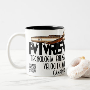 Caneca De Café Em Dois Tons Caproni Campini N.1