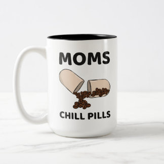 Caneca De Café Em Dois Tons Cápsula de Grão de Café Pílulas Legais da Mamãe