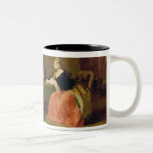 Caneca De Café Em Dois Tons Captain Macheath Corromper por Polly e por Lucy no
