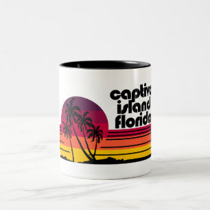 Caneca De Café Em Dois Tons Captiva Island Florida