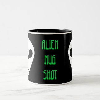 Caneca De Café Em Dois Tons Captura de alienígena