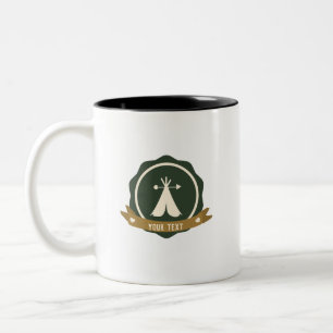 Caneca De Café Em Dois Tons Câpula de café de dois tons, com faixa de inclinaç