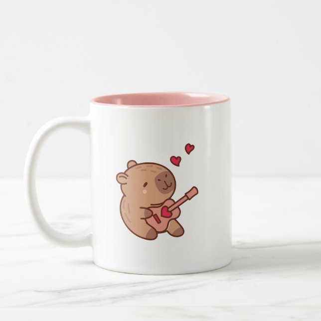 Caneca De Café Em Dois Tons Capybara (Esquerda)