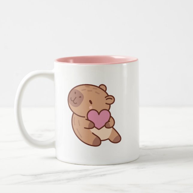 Caneca De Café Em Dois Tons Capybara (Esquerda)