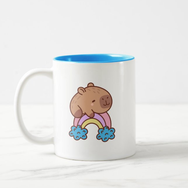 Caneca De Café Em Dois Tons Capybara (Esquerda)