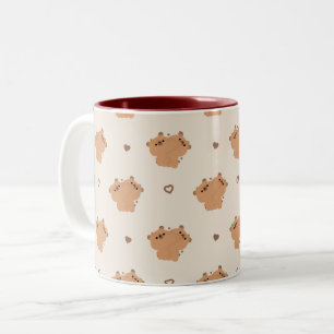 Caneca De Café Em Dois Tons Capybara Casal Mug
