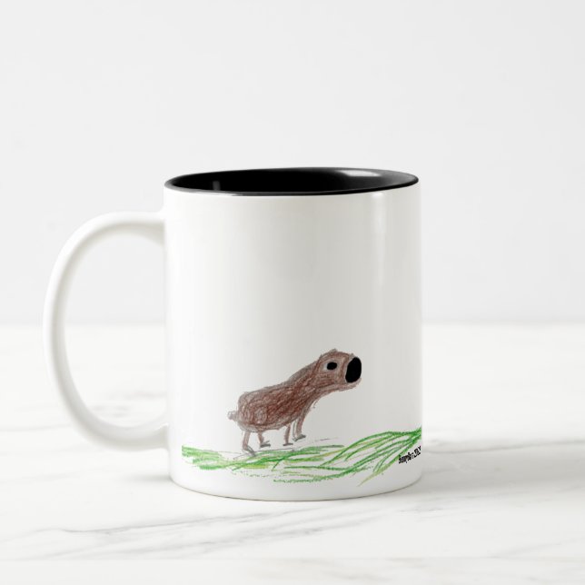 Caneca De Café Em Dois Tons Capybara Mug (Esquerda)
