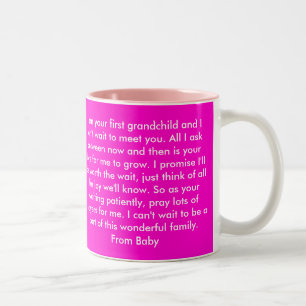 Caneca De Café Em Dois Tons Cara avó, primeiro neto