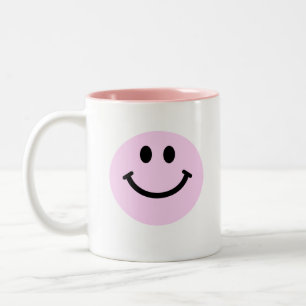 Caneca De Café Em Dois Tons Cara cor-de-rosa