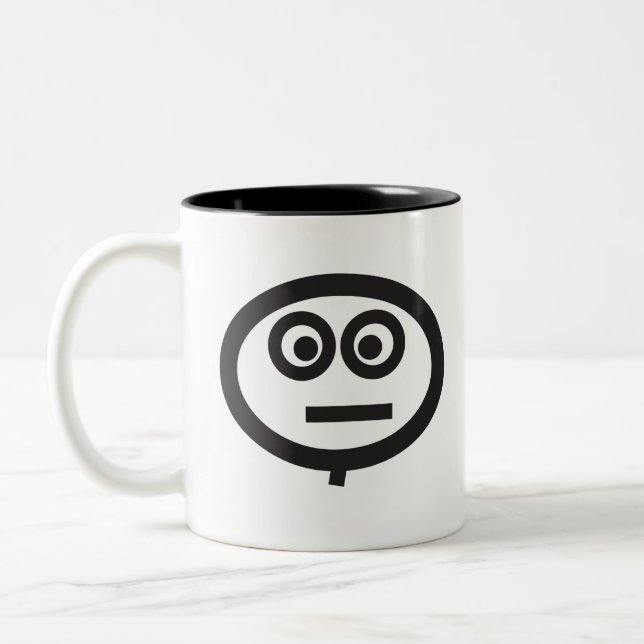 Caneca De Café Em Dois Tons Cara Dazed (Esquerda)