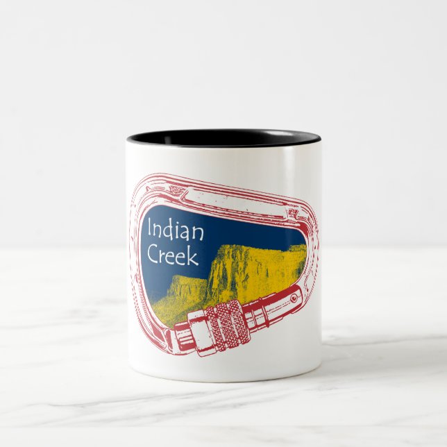 Caneca De Café Em Dois Tons Carabineiro de Creek Indiano (Centro)