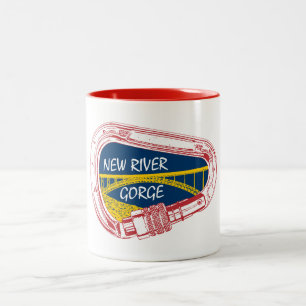 Caneca De Café Em Dois Tons Carabineiro de subida de lagartas