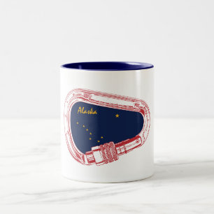 Caneca De Café Em Dois Tons Carabineiro escalador do Alaska