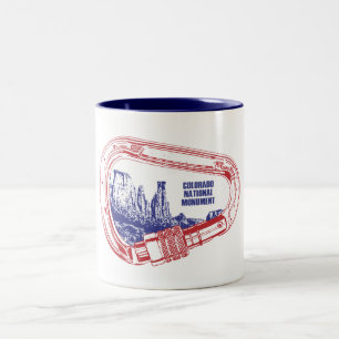 Caneca De Café Em Dois Tons Carabineiro Nacional do Monumento do Colorado