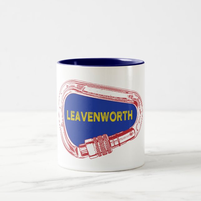 Caneca De Café Em Dois Tons Carabineiro Subindo de Leavenworth (Centro)