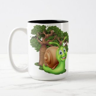 Caneca De Café Em Dois Tons caracol