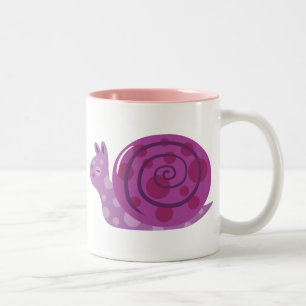 Caneca De Café Em Dois Tons Caracol Roxo