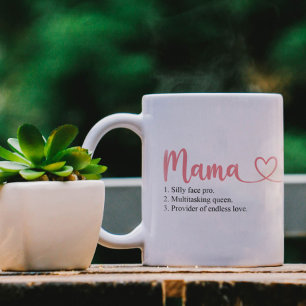 Caneca De Café Em Dois Tons Características do melhor Dia de as mães de Mamãe 