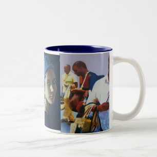 Caneca De Café Em Dois Tons Caras de Italia