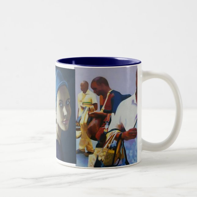 Caneca De Café Em Dois Tons Caras de Italia (Direita)