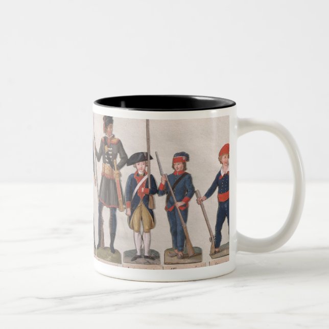 Caneca De Café Em Dois Tons Caráteres da Revolução Francesa (Direita)