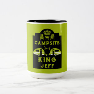 Caneca De Café Em Dois Tons Caravan King Presente Para Campers
