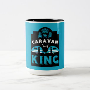 Caneca De Café Em Dois Tons Caravan King Presente Para Campers