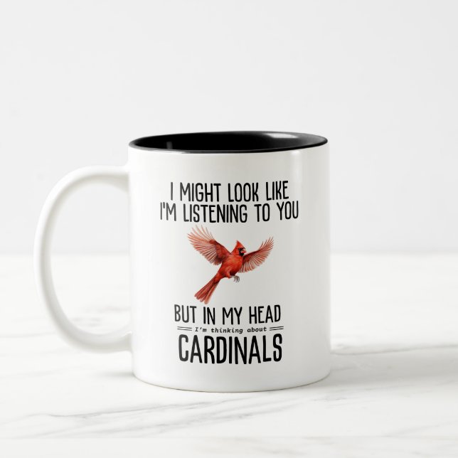Caneca De Café Em Dois Tons Cardeais (Esquerda)