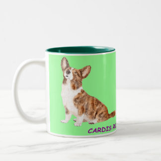 Caneca De Café Em Dois Tons Cardigan corgi