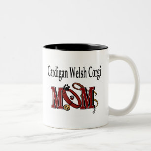 Caneca De Café Em Dois Tons Cardigan Welsh Corgi Dog MOM