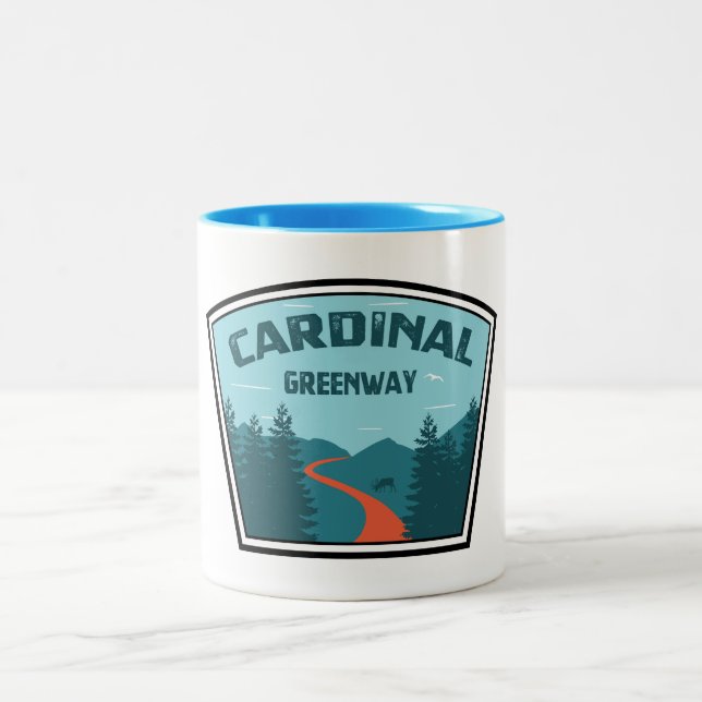 Caneca De Café Em Dois Tons Cardinal Greenway Indiana (Centro)