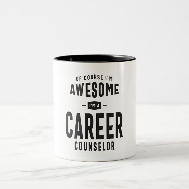 Caneca De Café Em Dois Tons Career Counselor (Centro)