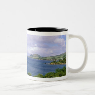 Caneca De Café Em Dois Tons Caribe, St. Kitts, Roseau. Costa.